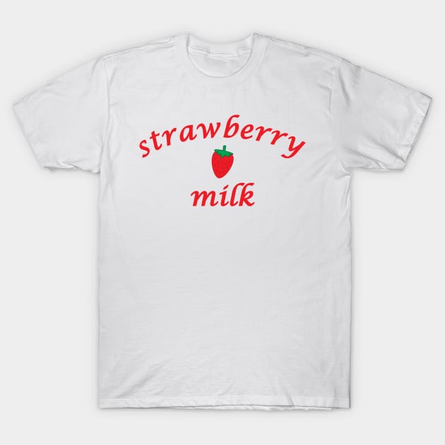 Strawberry Milk Kawaii Cute T-Shirt by CandyMoonDesign